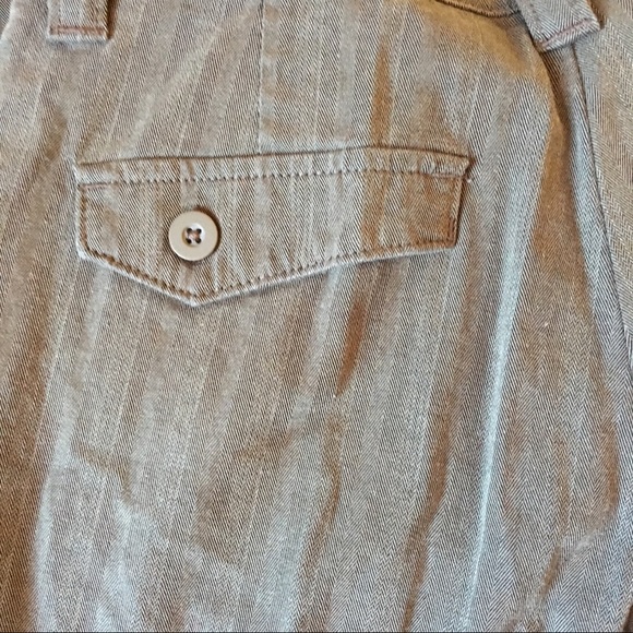 Grey Pinstripe Trousers 14 Short Lee - Picture 5 of 6